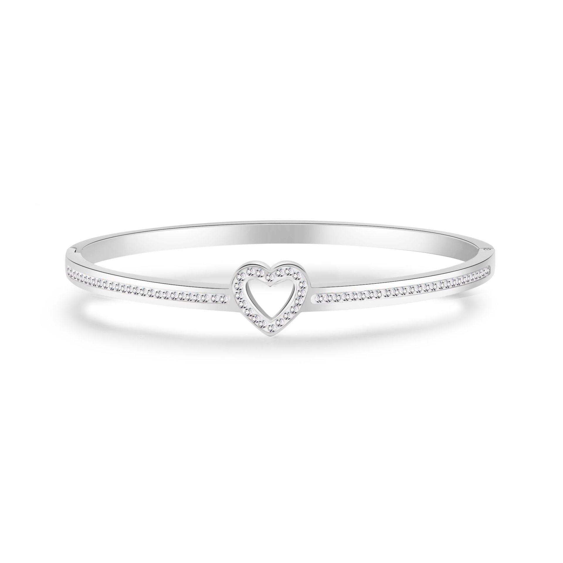 Titanium Steel Diamond Love Bracelet for Women