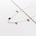 Titanium Steel Heart Pendant Choker Necklace
